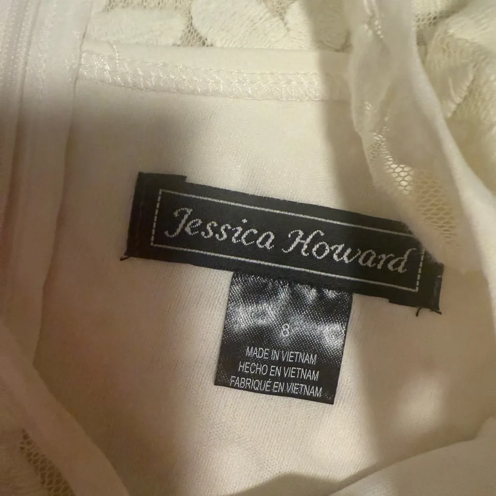 Jessica Howard Cream Lace Dress Size 8 - Image 7