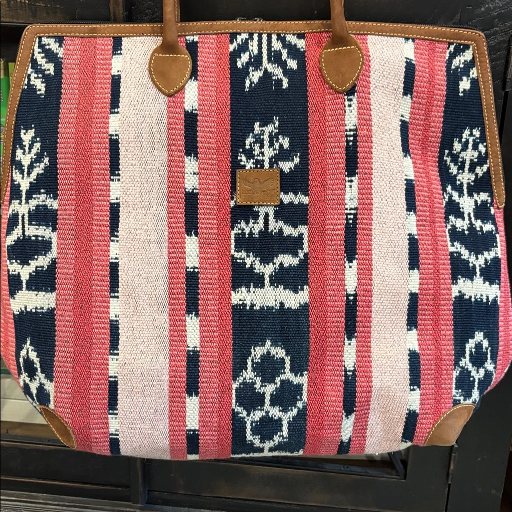 Tapestry Tote Bag Pink - Image 2