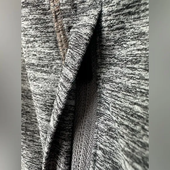 ATHLETA Long Sleeve Ruched‎ Heathered Gray Full Zip Jacket Zipper Pockets Small - Image 11