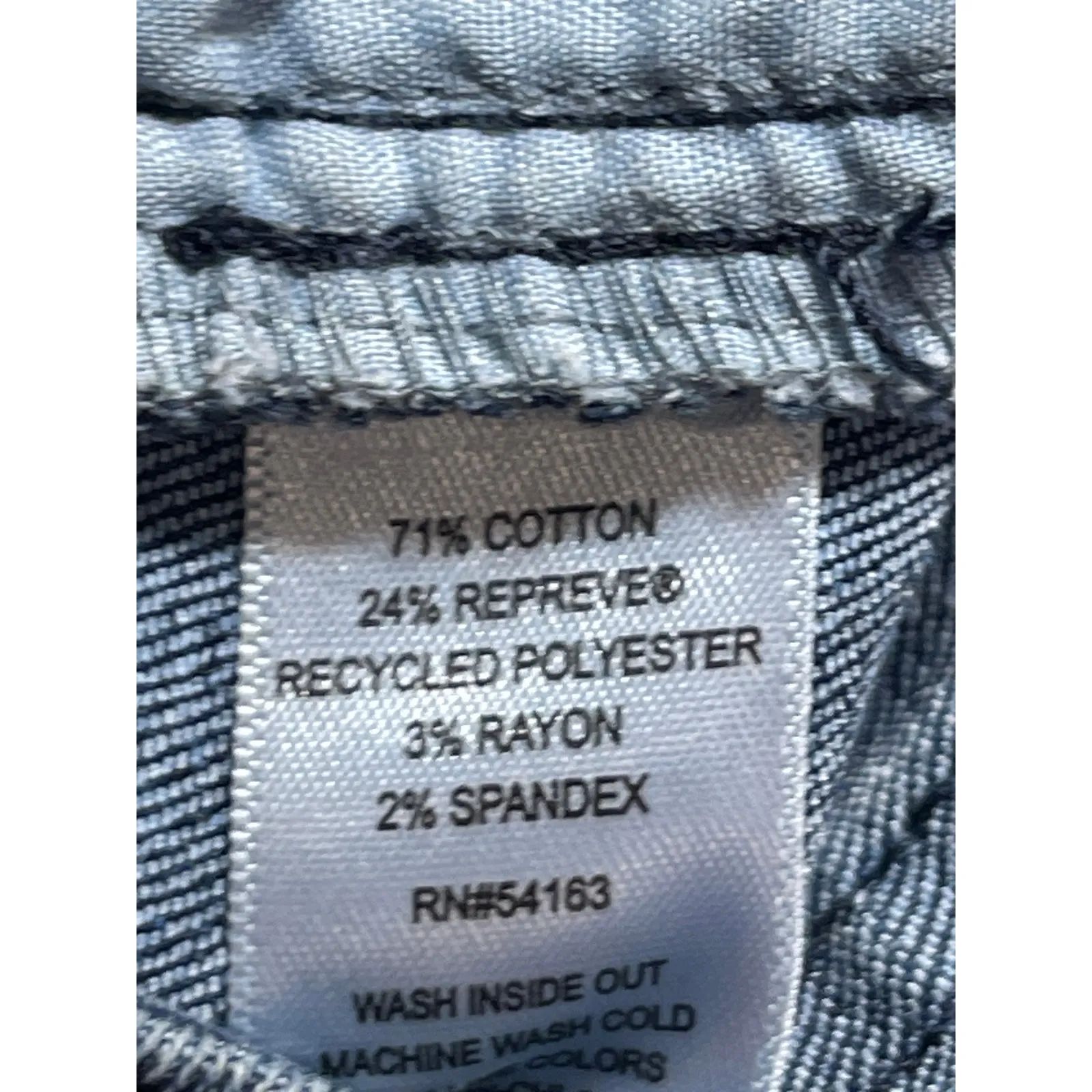 Marc New York Blue Frayed Raw Hem Mini Straight Pencil Denim Jeans Skirt Size 4 - Image 5