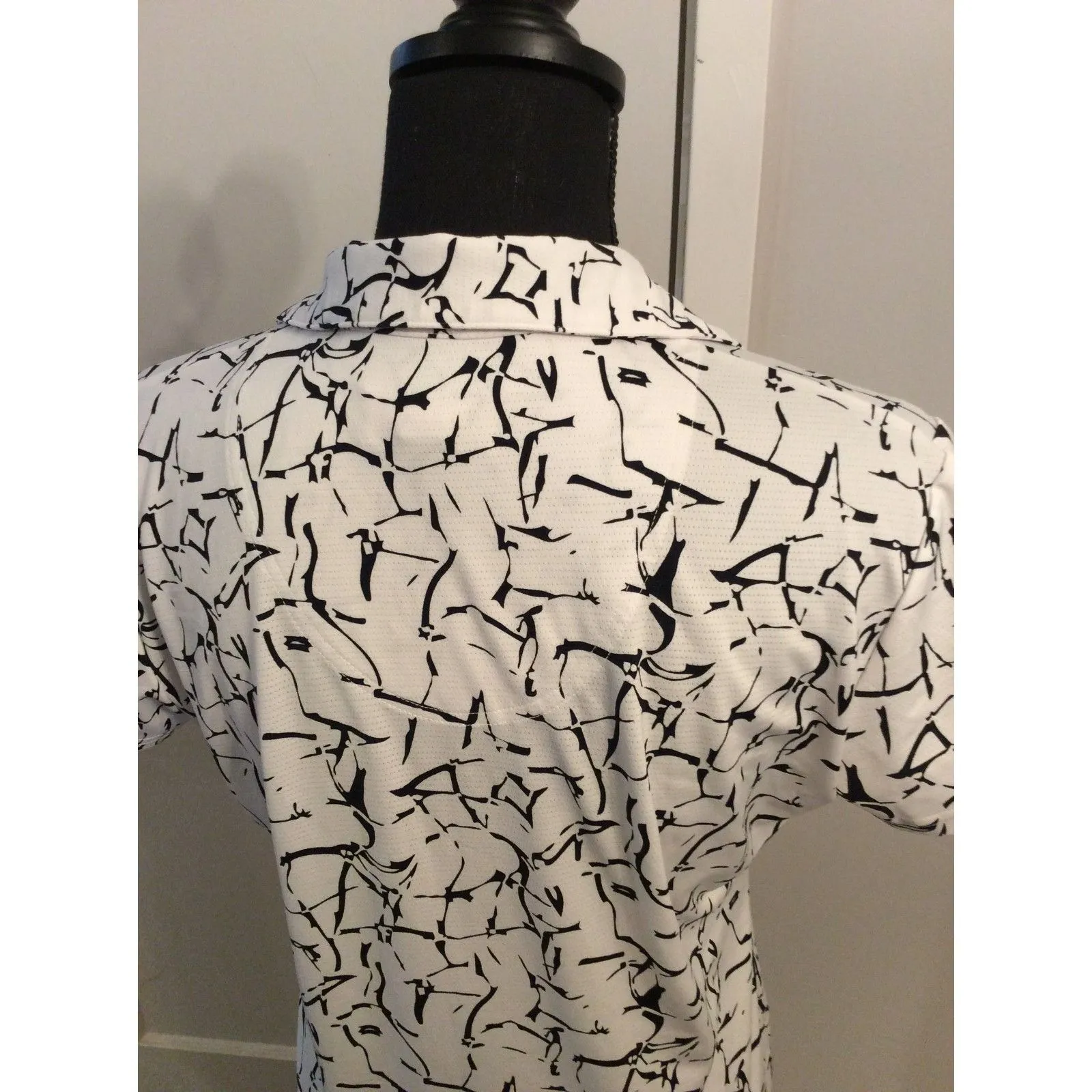 Sport Haley Polo Golf Pickleball Tennis Medium M V Neck White - Image 3