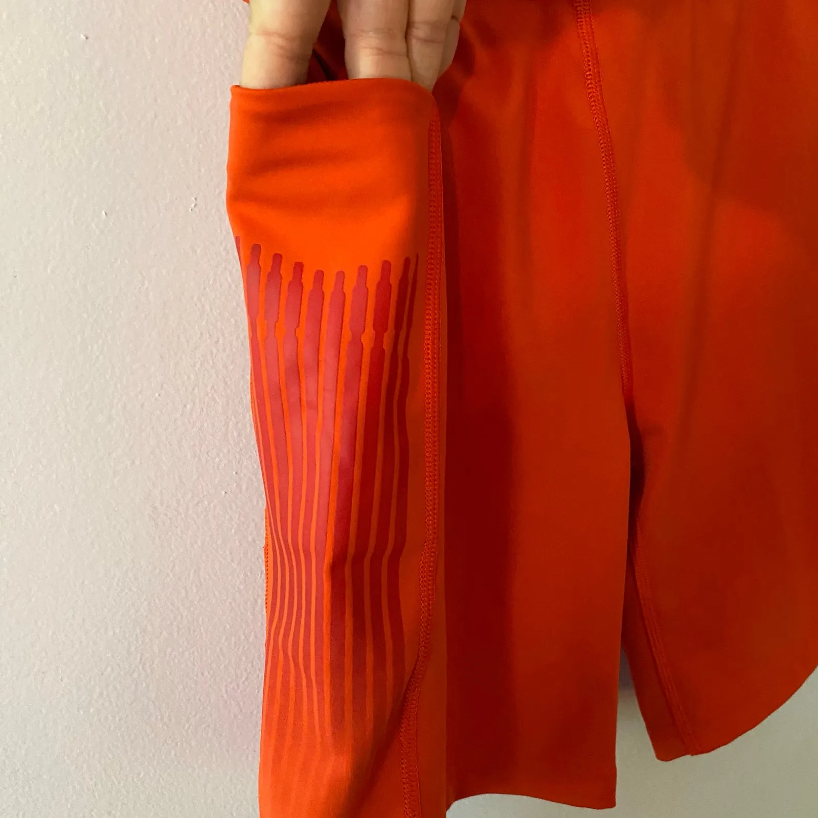 Savage X Fenty Sport Orange Biker Shorts Workout Women's size 12 / 14 Large - Image 4