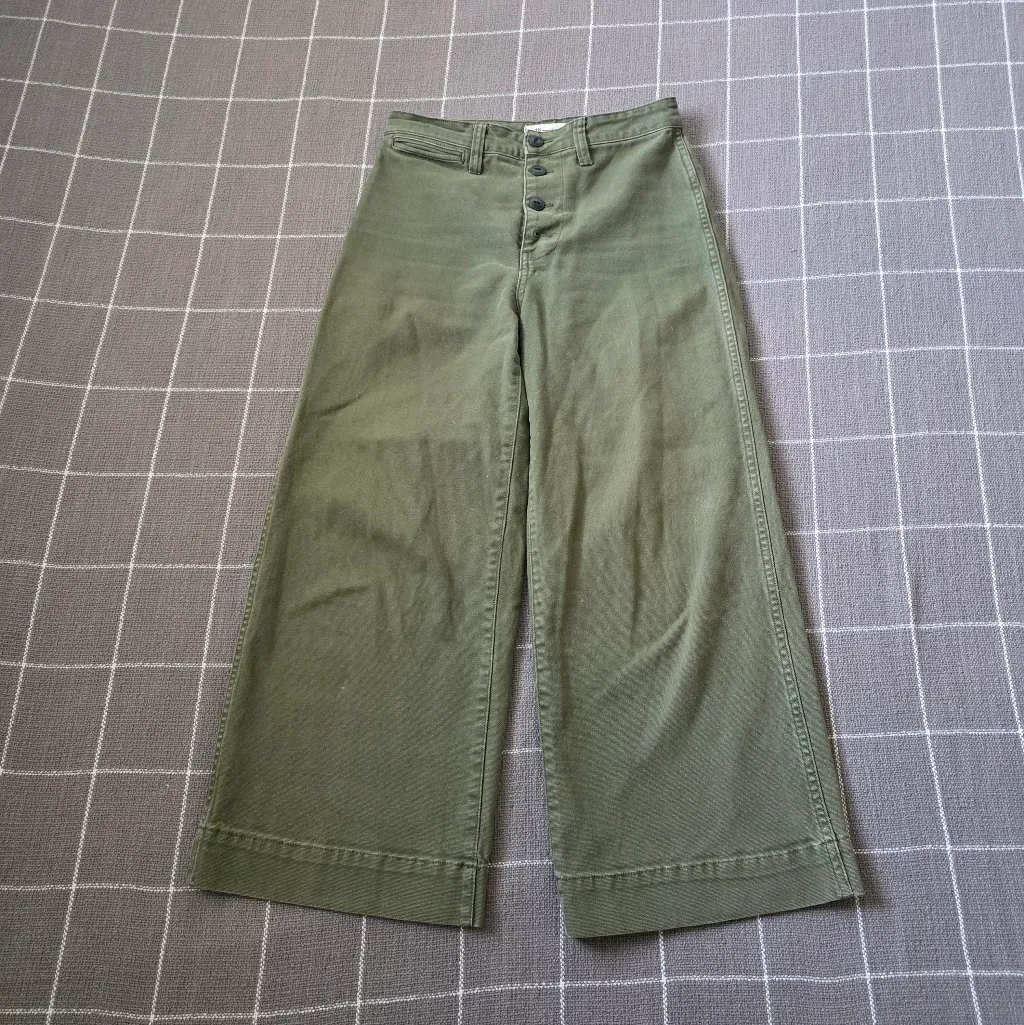 Madewell Emmett Wide-Leg Crop Pants Button-Front Edition - Image 3