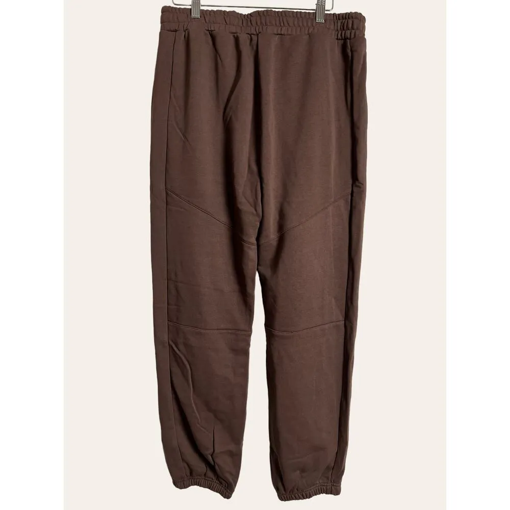 Naked Wardrobe Chocolate Brown Loungewear Casual Jogger Sweatpants Size Small - Image 6