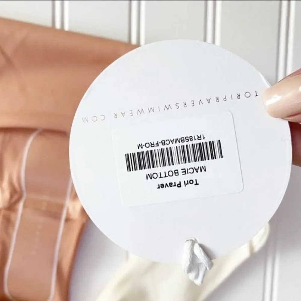 NWT Tori Praver Womens Macie Bikini‎ Bottoms Bathing Suit Cream Size Medium - Image 8