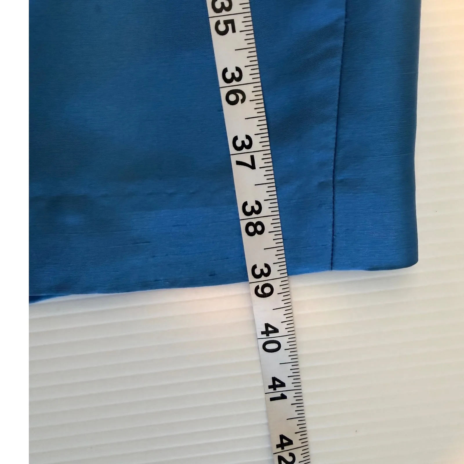 Talbots Sleeveless Sheath Dress Blue 100% Silk Career Office Party Size 14 - Image 7