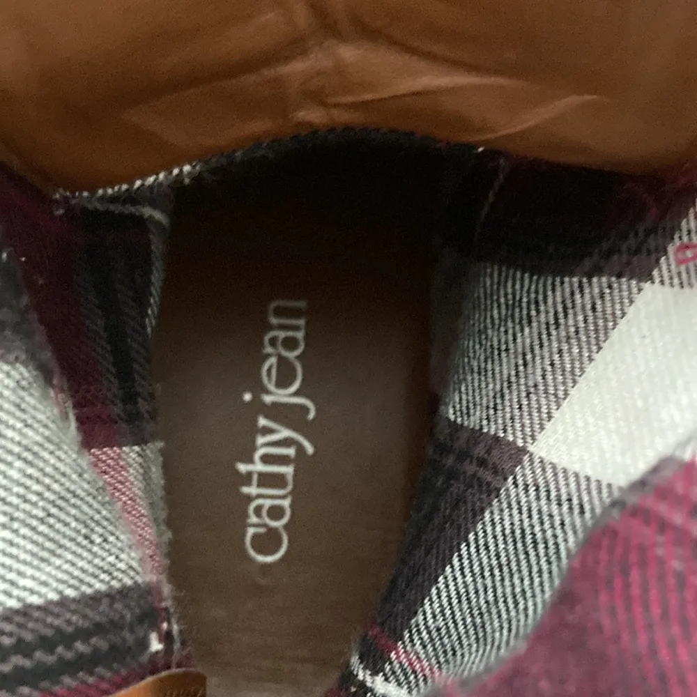 Cathy Jean Vegan Leather Brown Convertible Lace-Up Combat Boots Size 8 GUC - Image 10