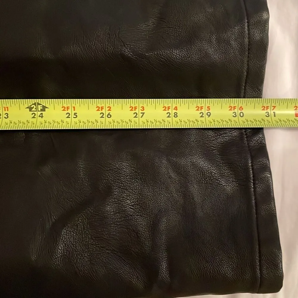 Jack by BB Dakota Black Faux Leather Twice Shy Overall Dress Womens Sz Small NEW - Image 5