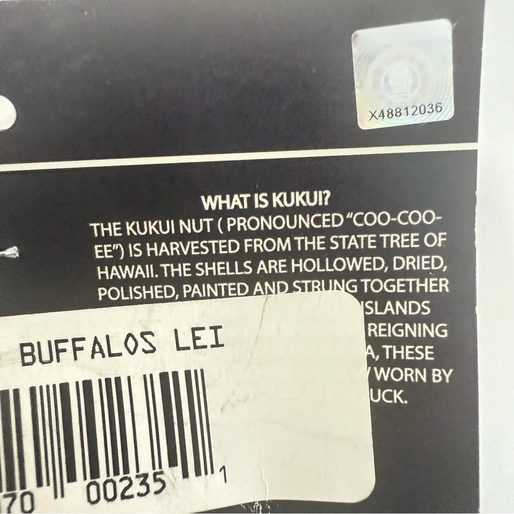 CU Colorado Buffaloes Nut Necklace Kukui Lei 15'' Go Nuts Fans Prime Collegiate Black - Image 6