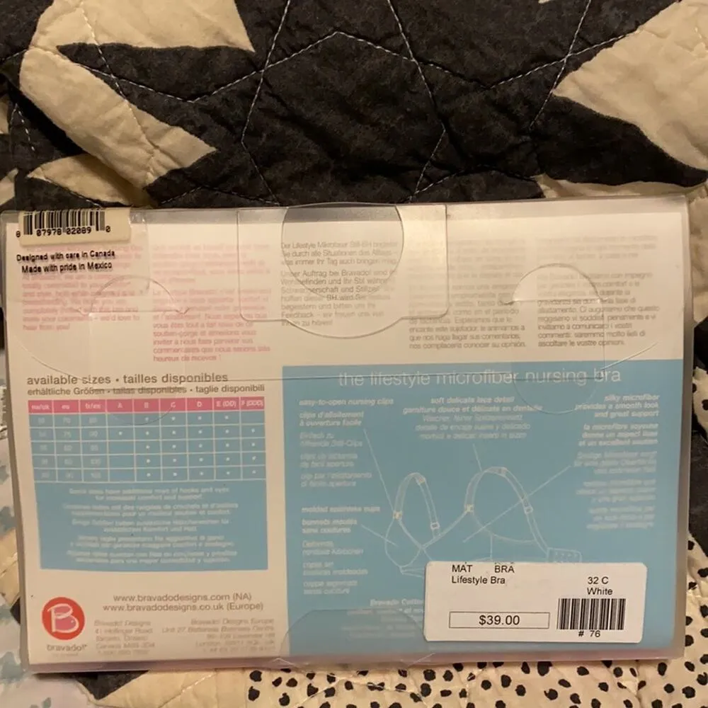 Bravado the lifestyle microfiber nursing bra 32C breastfeeding white - Image 4