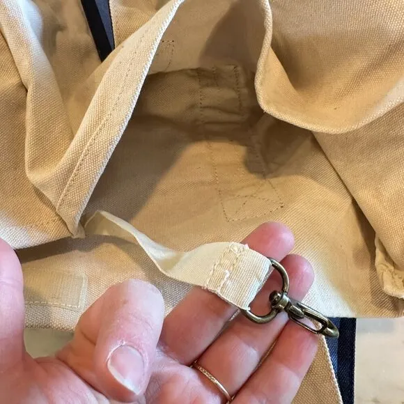 Walt Disney World Vintage Style Collectible Canvas Tote‎ Bag 1971 Blue Handles - Image 8