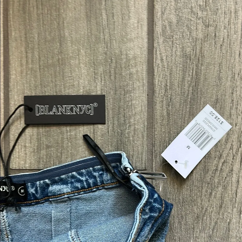 Blank NYC Blue Strapless Sheath Dress - Image 3