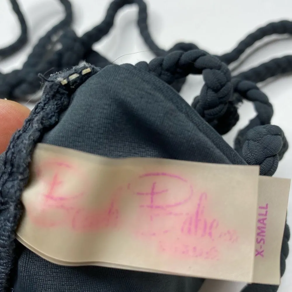 Beach Babe Bikini Top Braided Straps Size XS - Image 5