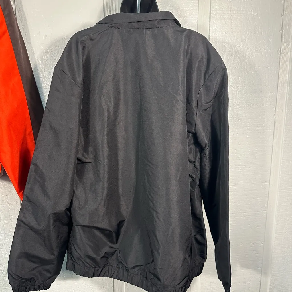 NFL Carolina  Panthers Blue and Black Full Zip Windbreaker Size XL NWOT - Image 6