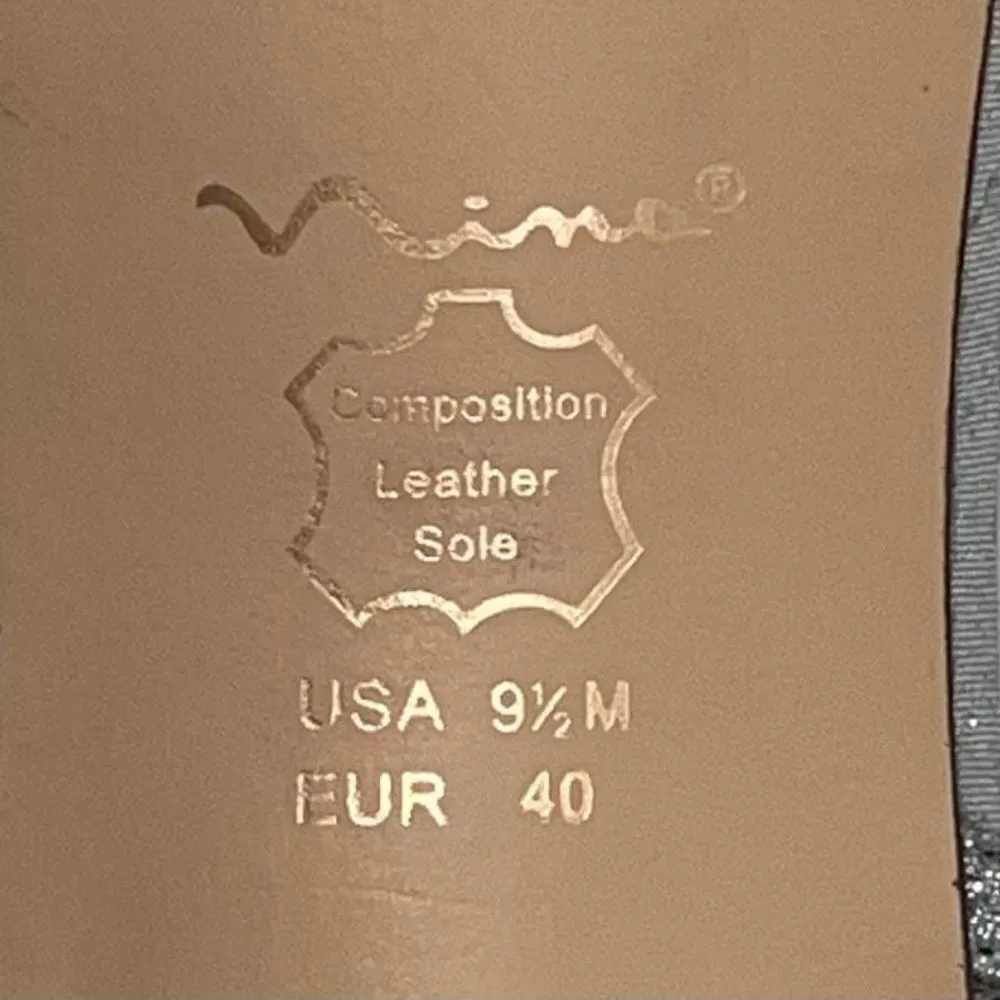 Nina Silver Sparkle Strappy Kitten Heel Sandal‎ - Image 8