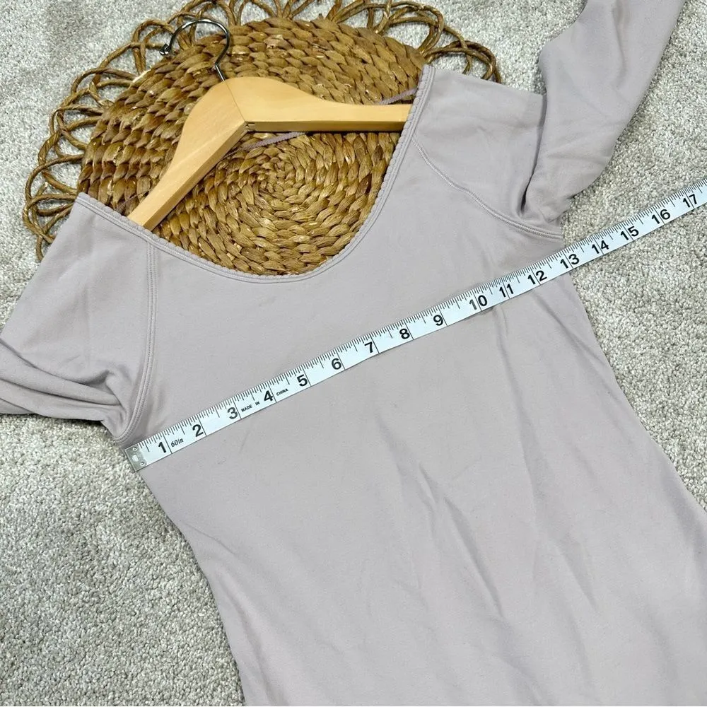 Lululemon Full Freedom Bodysuit Smoky Blush Nulu Low Back Seamless Thong Size 2 - Image 15