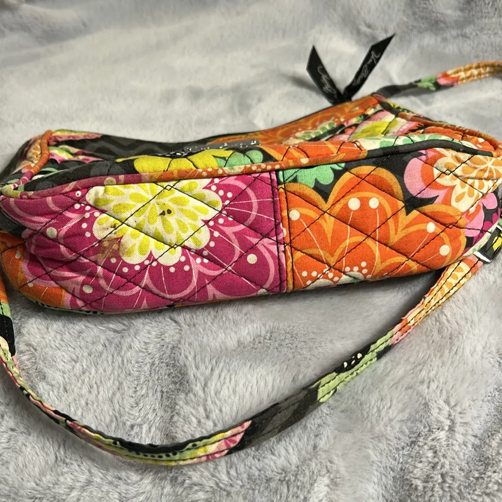 Vera Bradley “Ziggy Zinnia”Multicolor Floral Crossbody Bag - Image 7