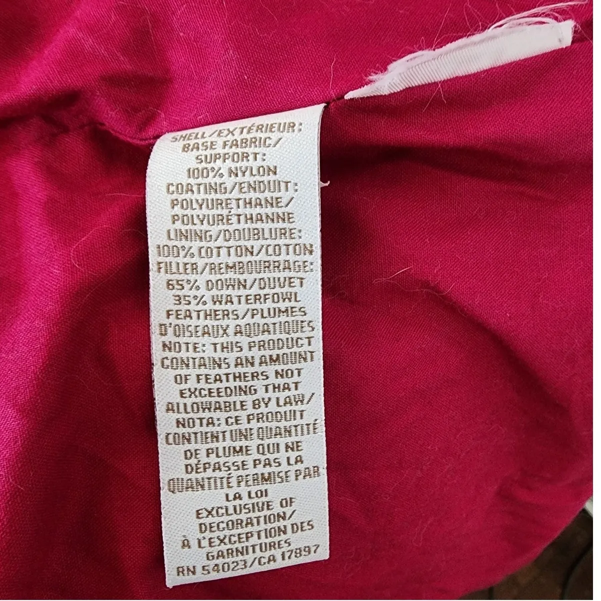 Vintage Old Navy Burgundy Down Puffer Vest Women’s Size Small - Image 7