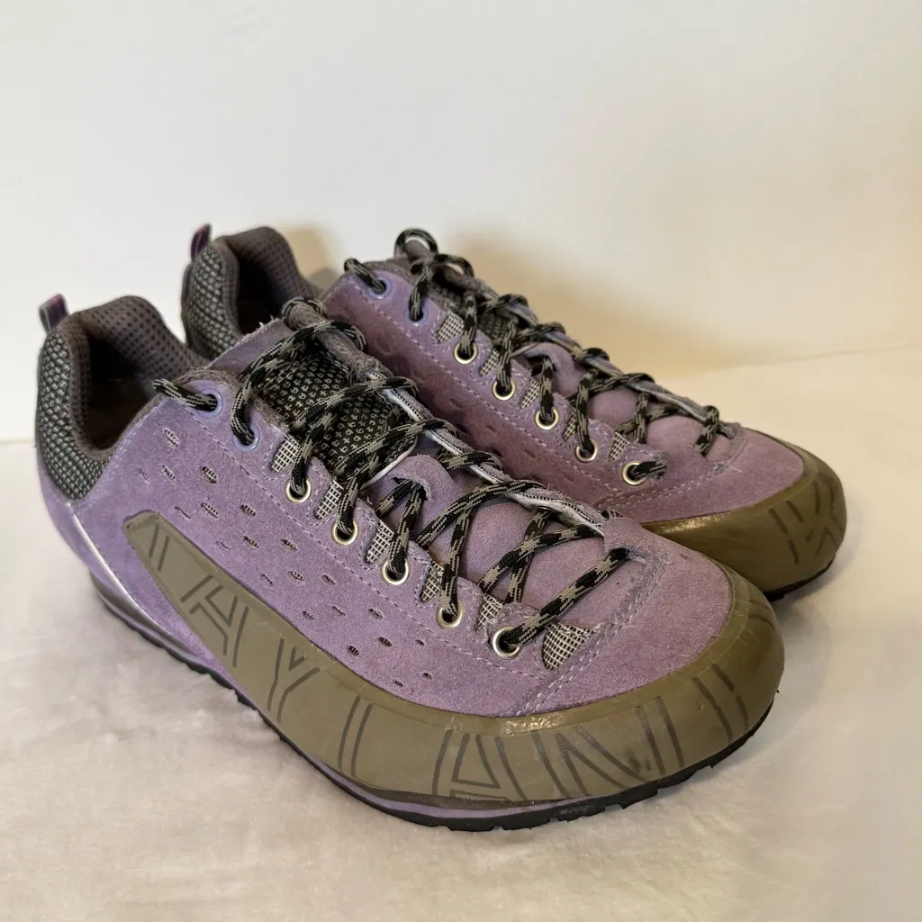 Kayland Comet Women’s Approach Shoes Size 8.5W Purple Suede Vibram Sole Hiking Gray - Image 5