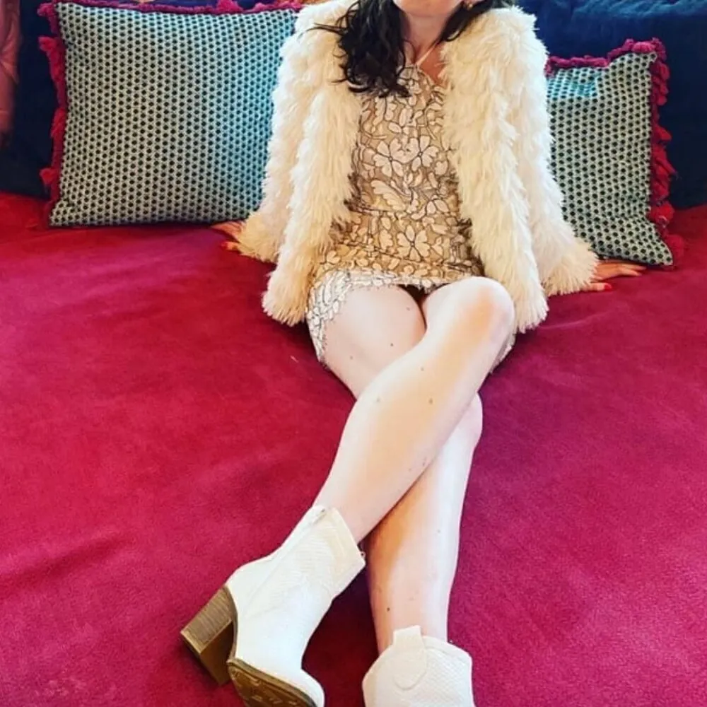 Lulus  Delicate Darling Mini Dress M Beige Ivory Lace Bodycon Bridal Graduation - Image 13