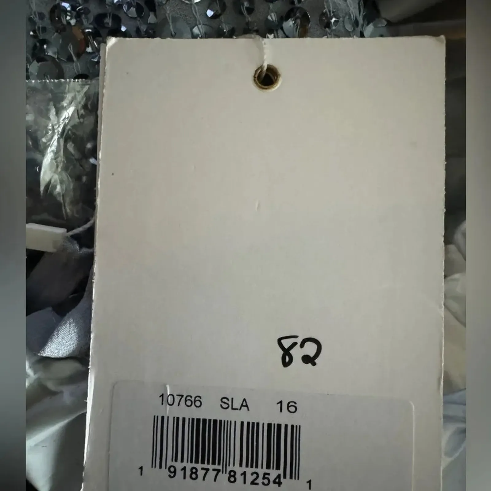 MAC DUGGAL 10766 Sequined Short Sleeve Wrap Dress size 16 New with Tag MSRP $298 - Image 5