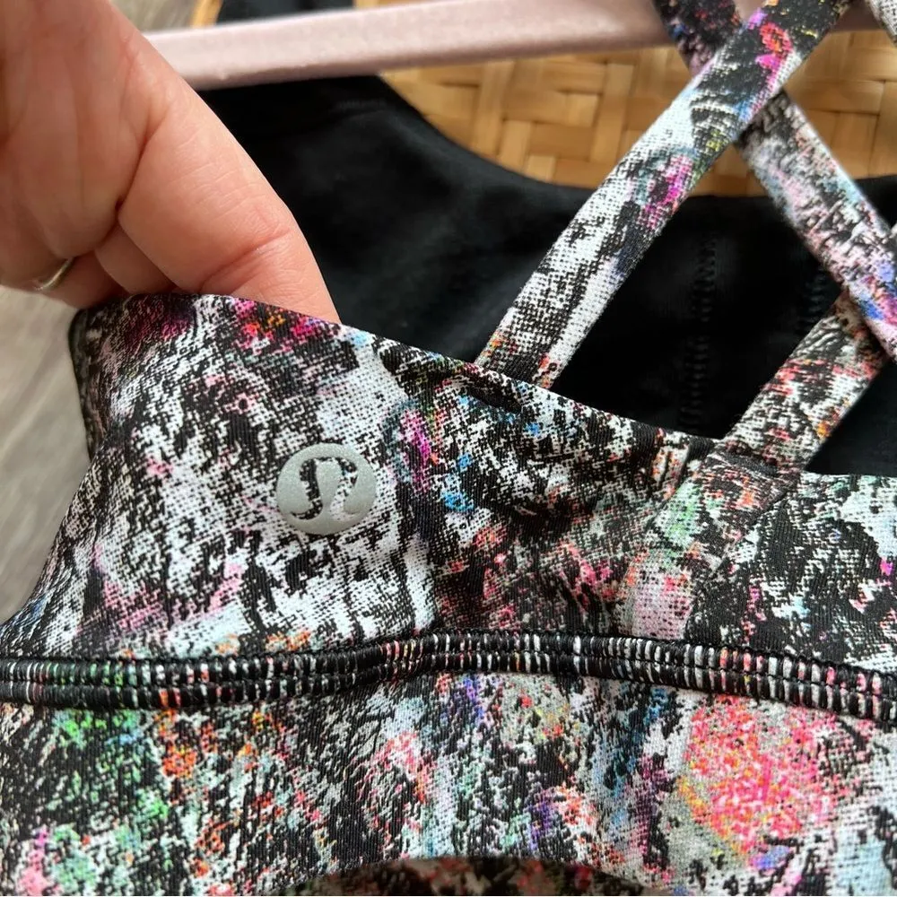 Lululemon energy sports bra in vitalize multi color print Women’s Size‎ 4 - Image 6