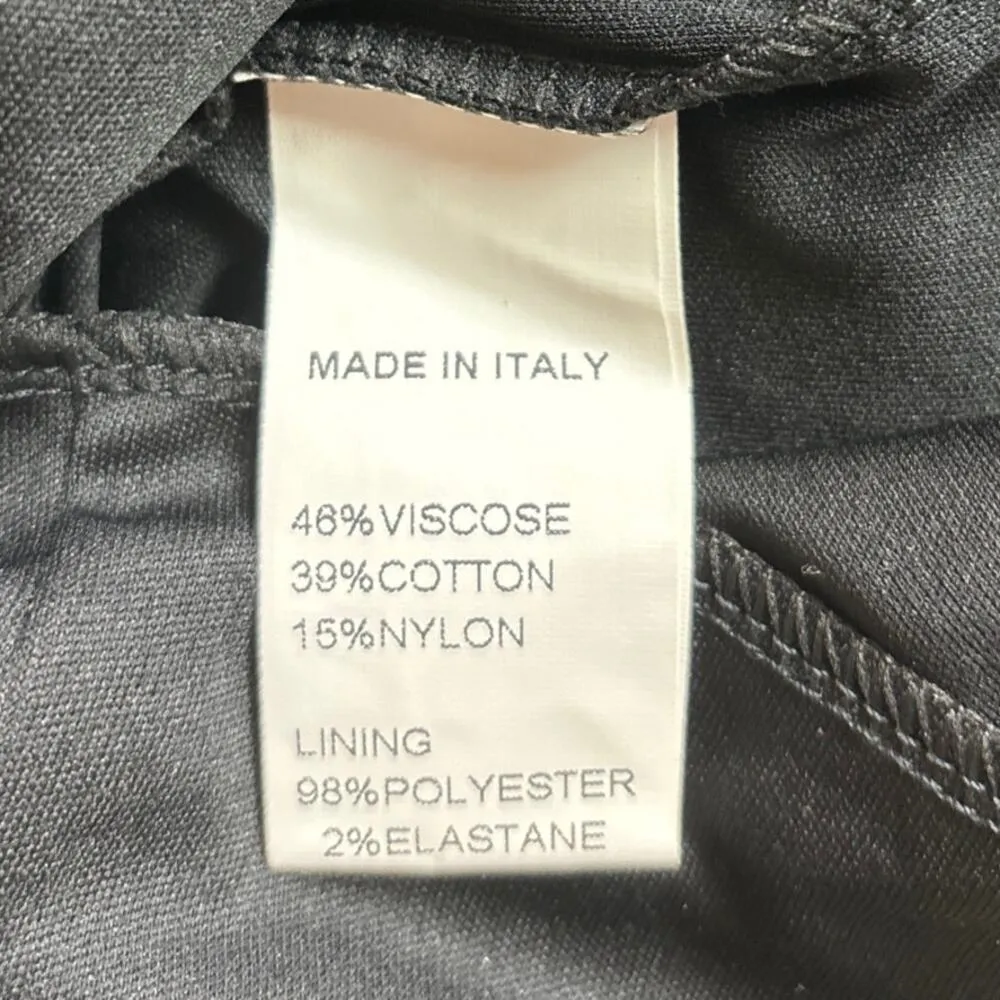 Marisa & Marie Black Italian Floral Lace Short Sleeve Shift Mini Dress Size M Size M - Image 9