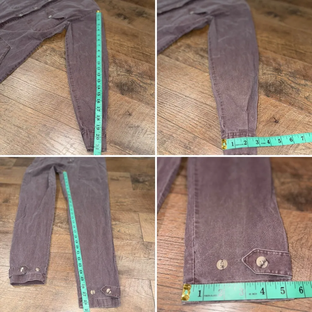 Vintage 1980’s Banana Republic Purple Button-Up Jumpsuit with Shoulderpads - Image 16