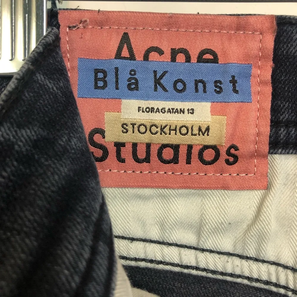 Acne Studios Melk Slim Fit Jeans in Blue Black Bla Konst Stockholm - Image 3