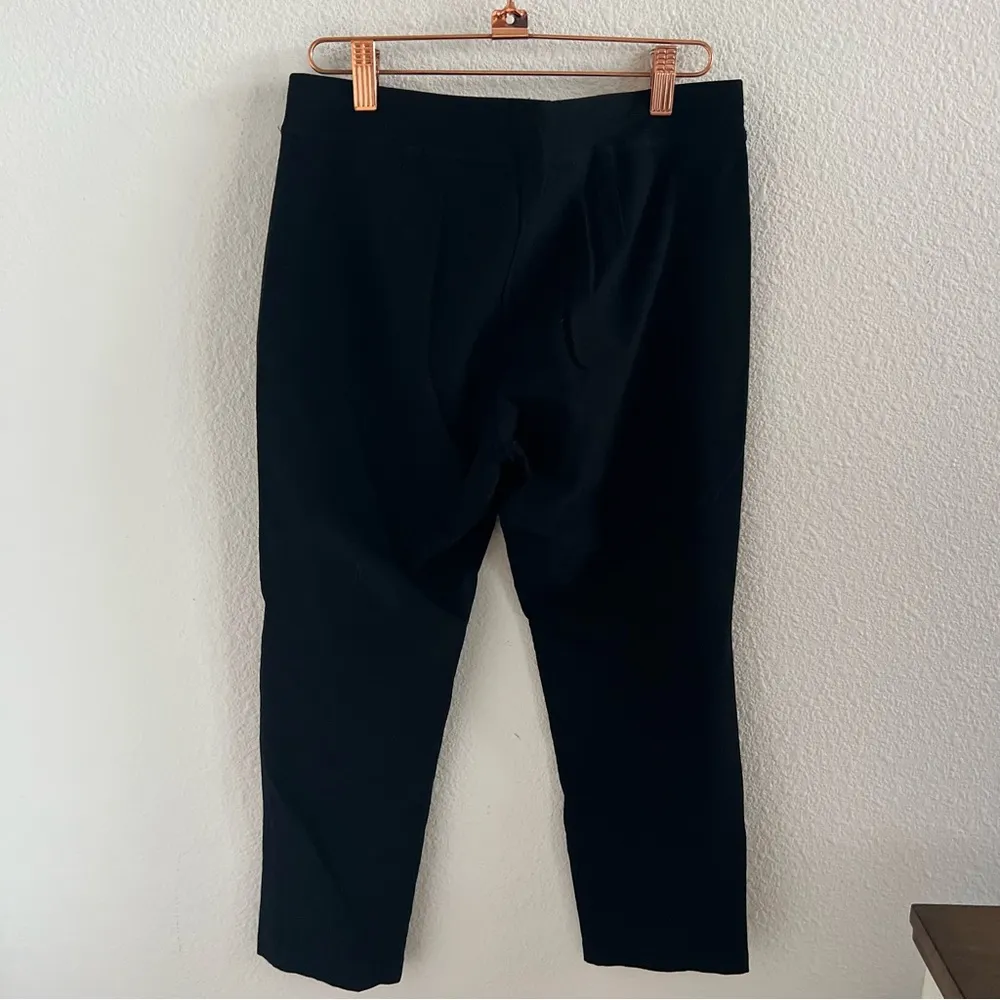 Eileen Fisher Black Pants Viscose Nylon Classic Straight Petite Small - Image 4