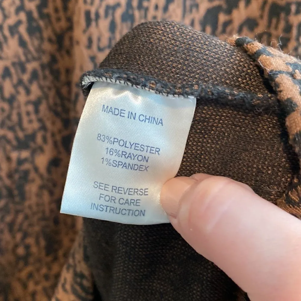 Tyler Boe leopard shift dress Black Size M - Image 4