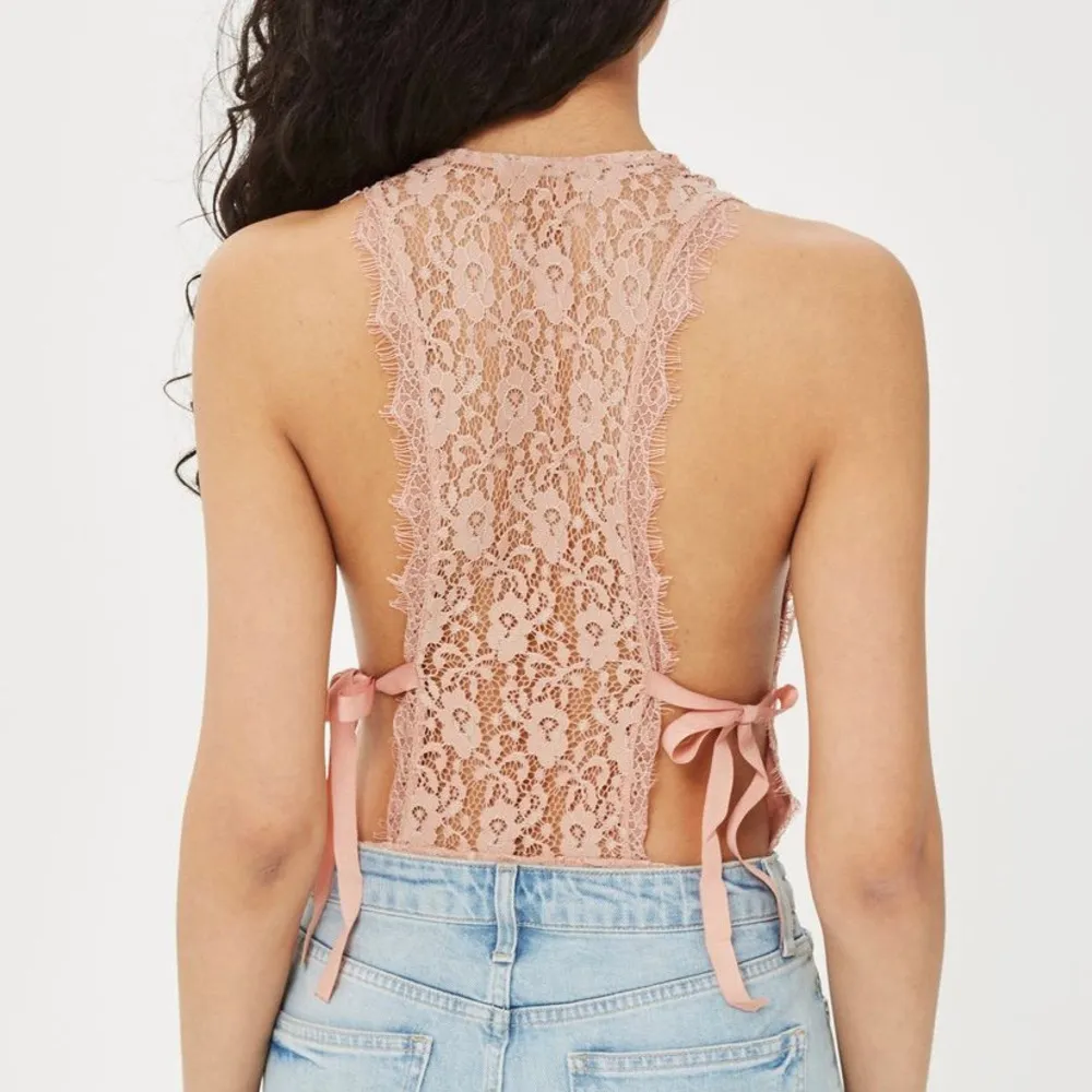 NWT Topshop Lace Plunge Bodysuit 8 - Image 4