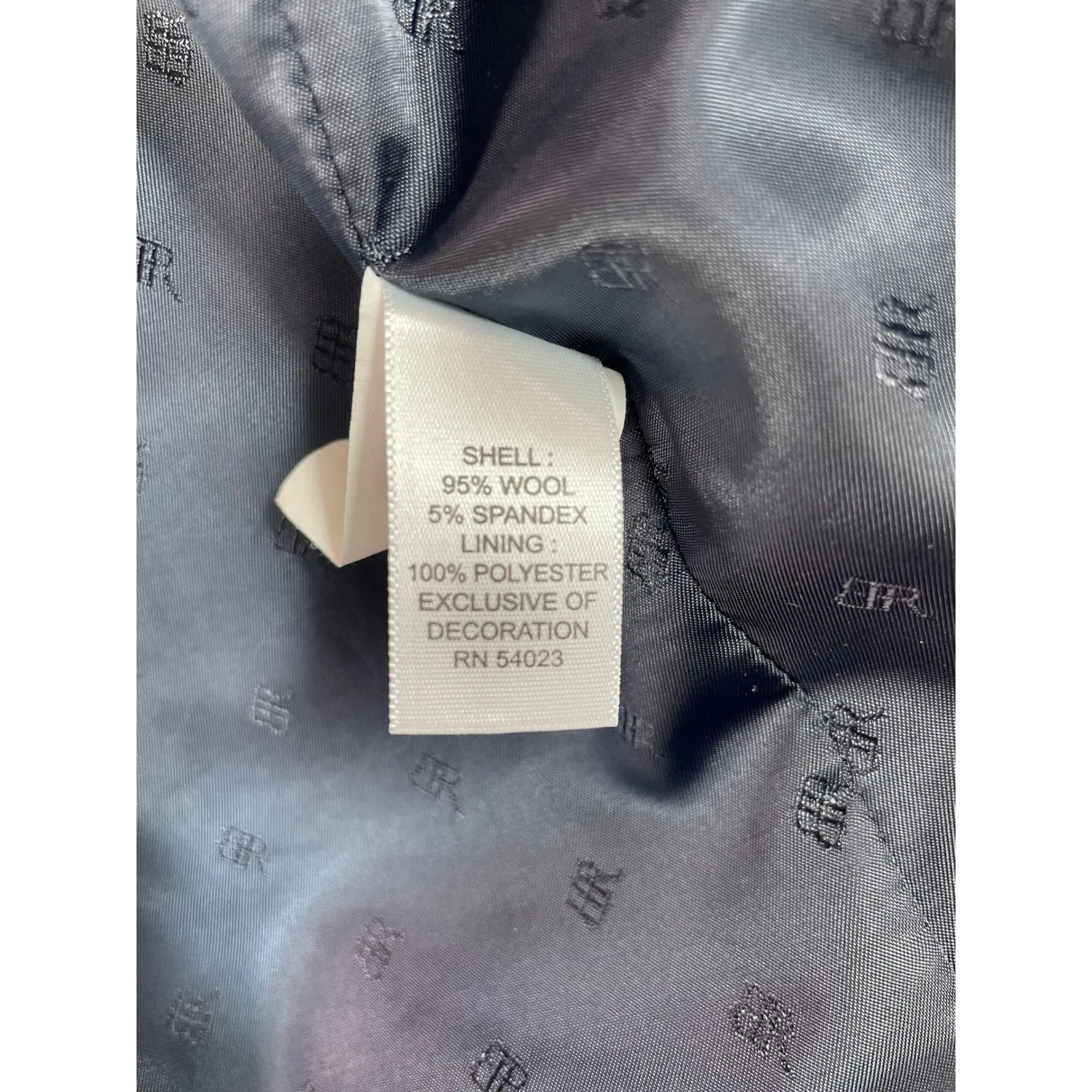 Banana Republic Wool Blend Blazer Navy Blue Gold Button Puff Sleeve Sz 12 Career - Image 9