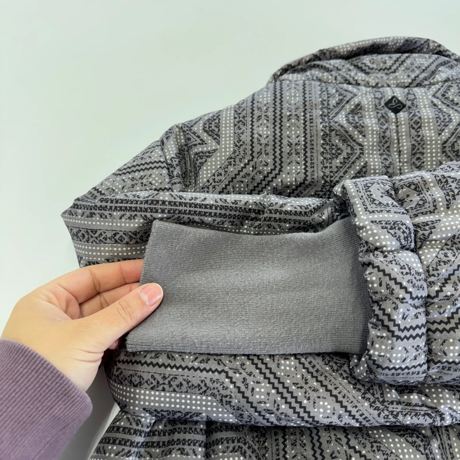 Prana Jacket Womens Small Grey Lily Gull Flurry Puffer Coat Outdoors Winter‎ - Image 12