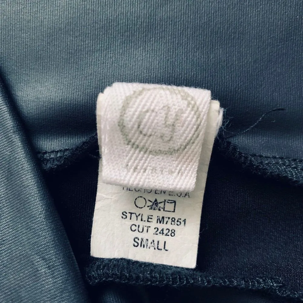 Women’s Sexy Rocker Platinum Black High Waisted Faux Leather Leggings | Size: S - Image 5