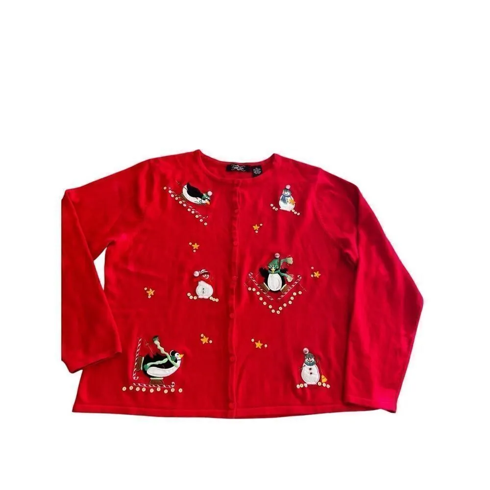 Crystal Kobe Ugly Christmas sweater size XL Green - Image 10