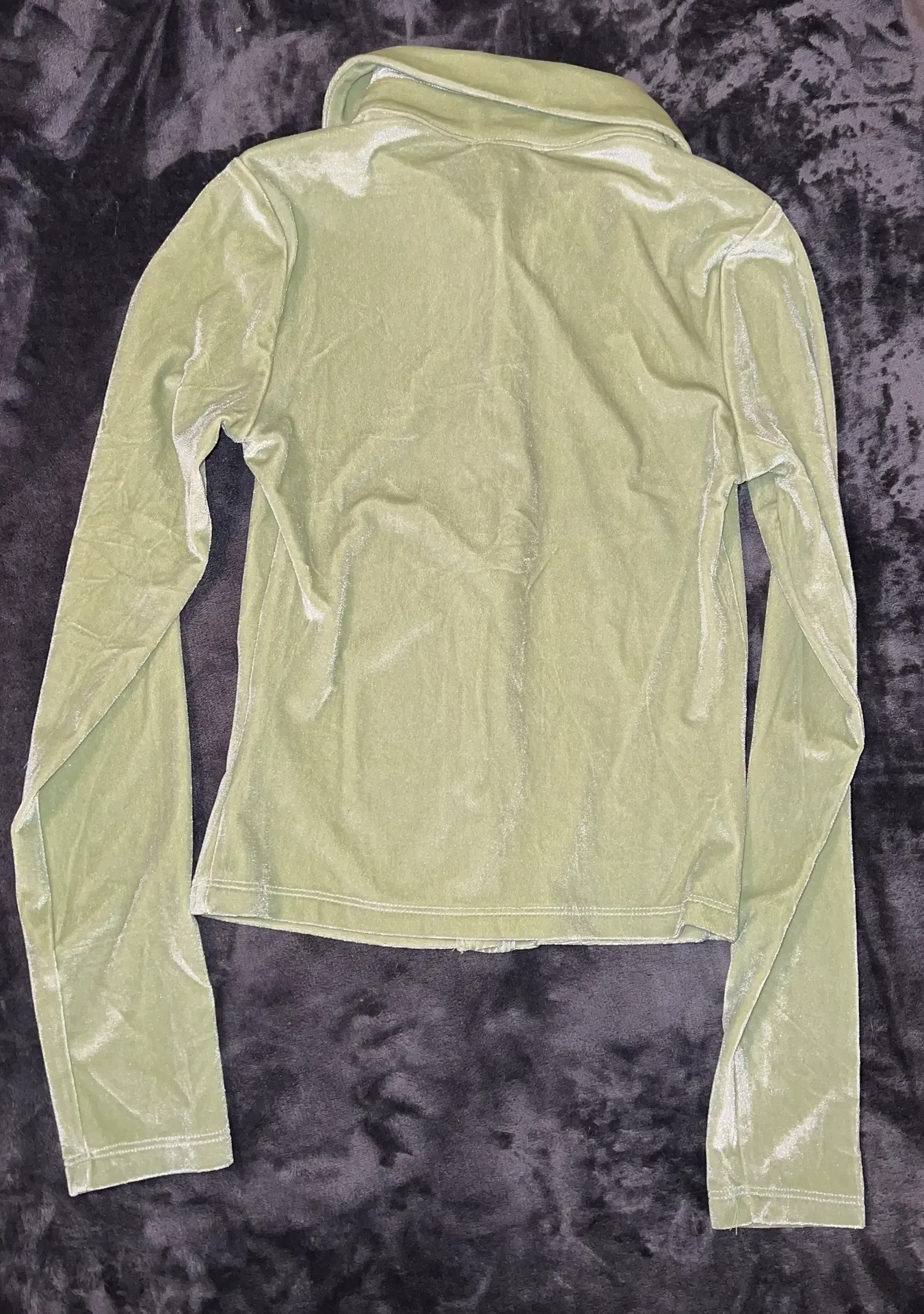 Elody Long Sleeve Top in Velvet Green - Image 8