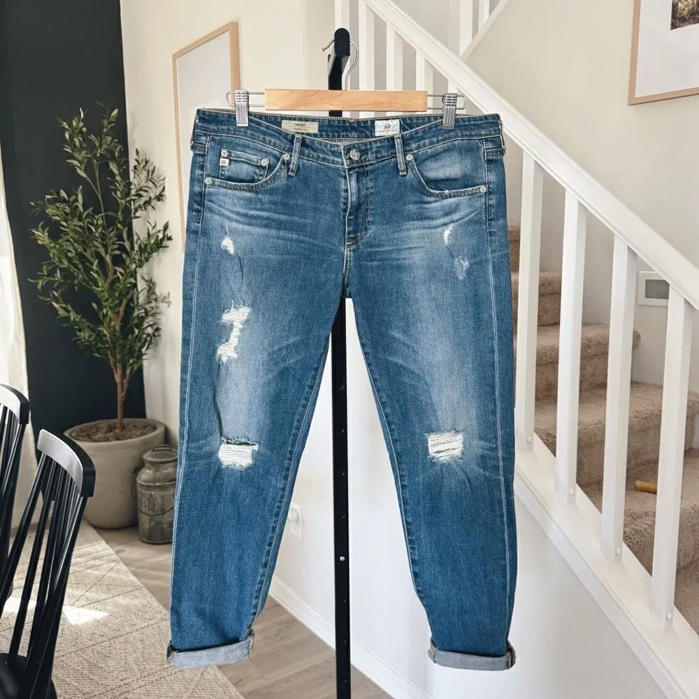 Adriano Goldschmied AG Stilt Cigarette Jean 31R Distressed - Image 3