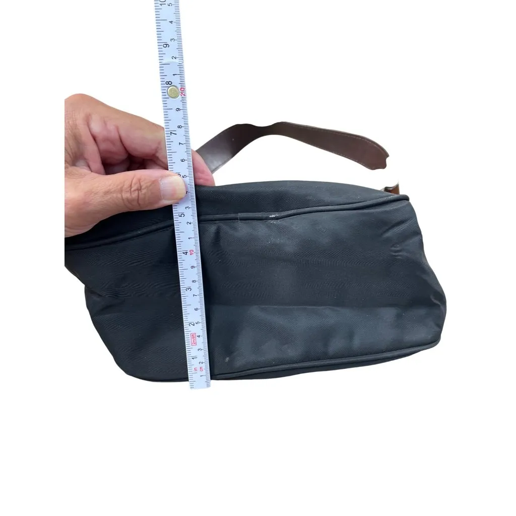 Dooney Bourke womans Black Brown Canvas Leather Handbag SKU 8761 - Image 9