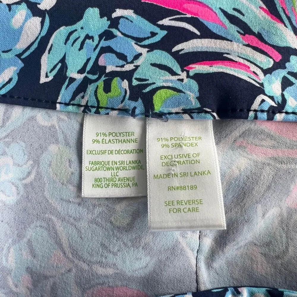 Lilly Pulitzer Luxletic Pants Size 16 Floral Beachy Vacation Pineapple - Image 7