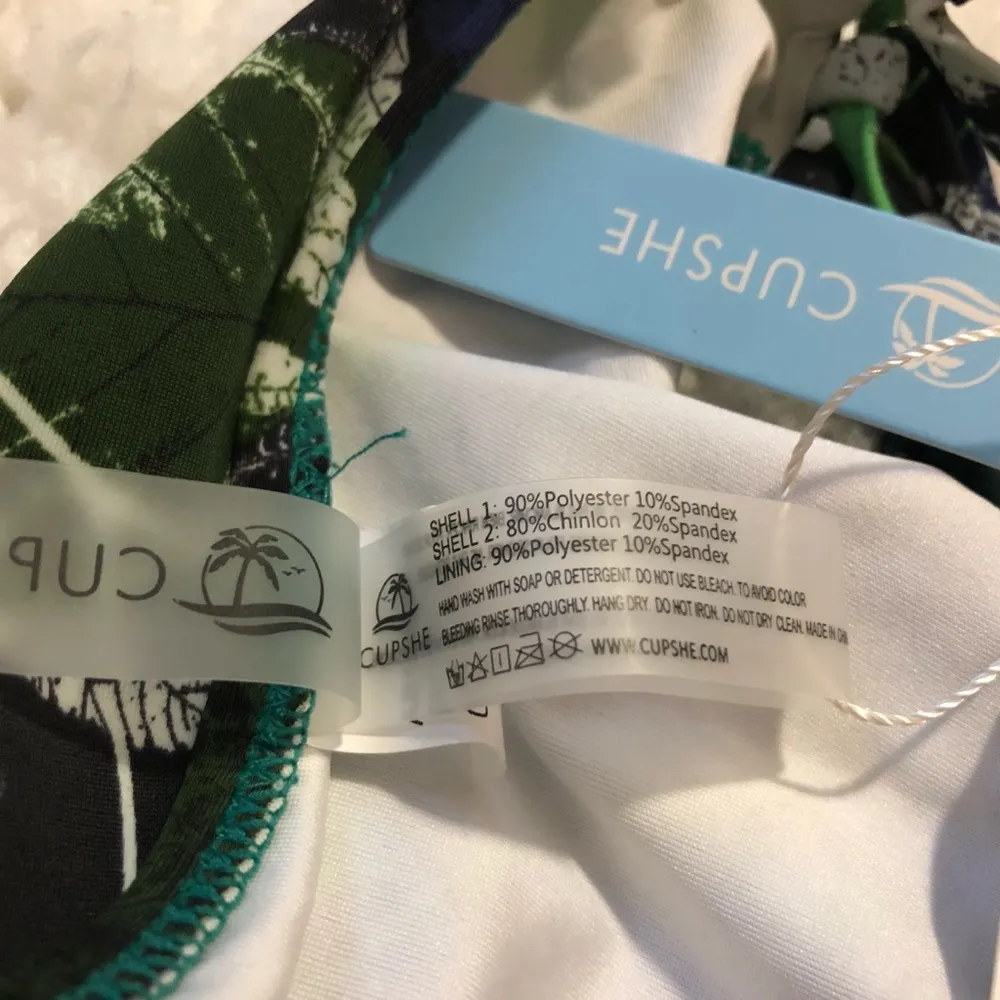 🆕 Cupshe Monstera side tie leaf bikini bottoms xs - Image 6