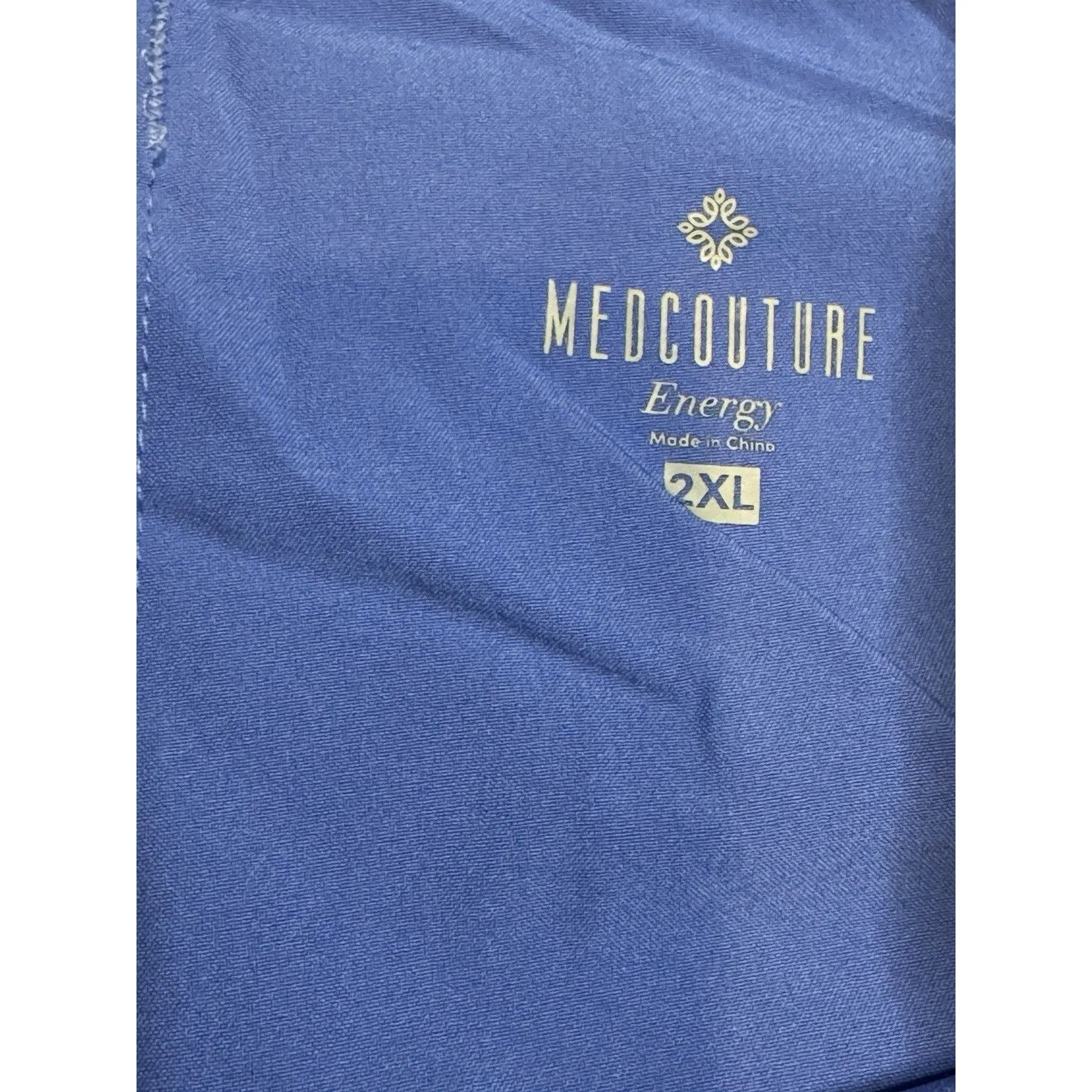 Med Couture Women's Energy Smocked Waist Cargo Jogger Scrub Pant‎ CEIL BLUE 2XL Size 2X - Image 7