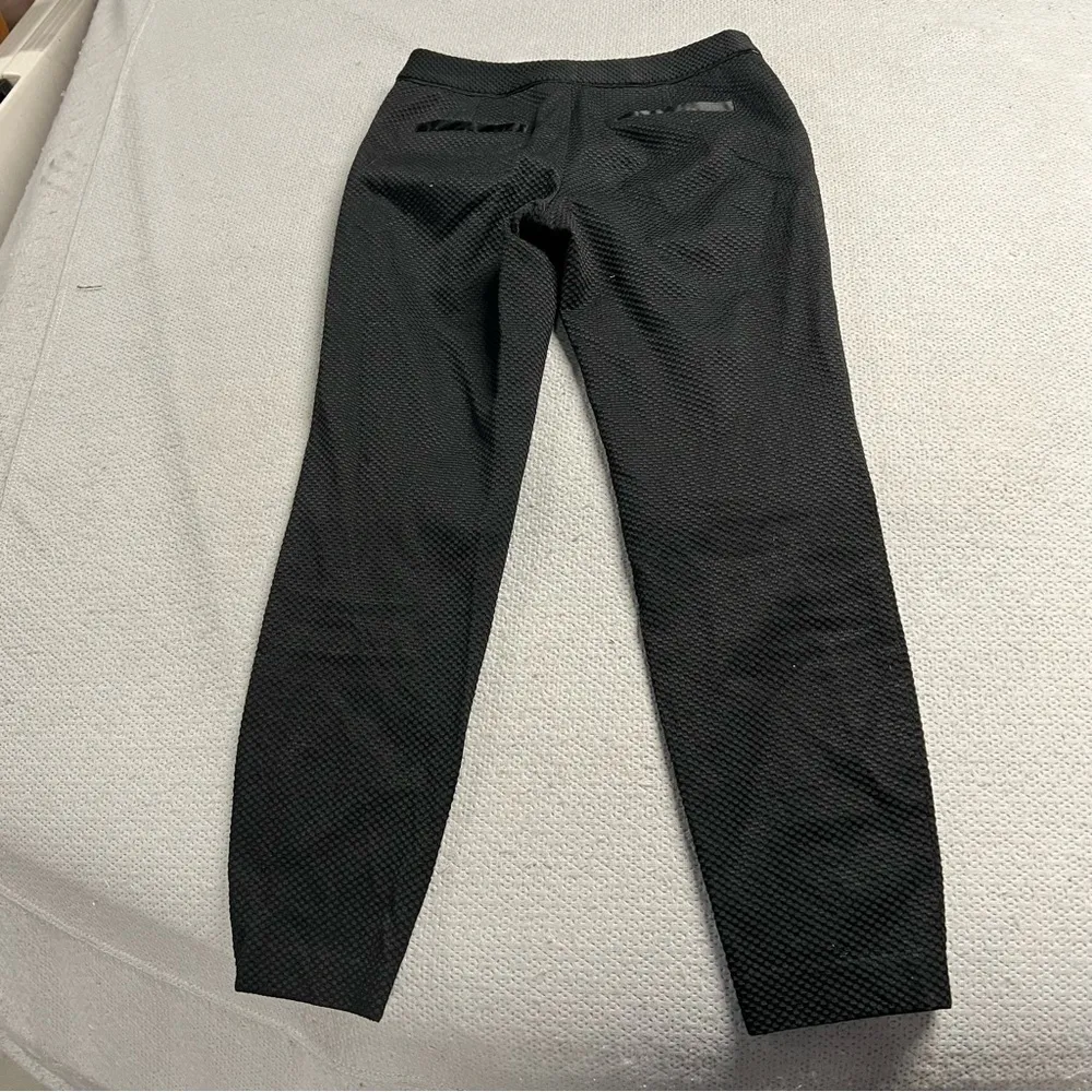 Ted Baker Black Textured Straight Leg Classic Slacks Dress Pant Size 4 EUC - Image 6