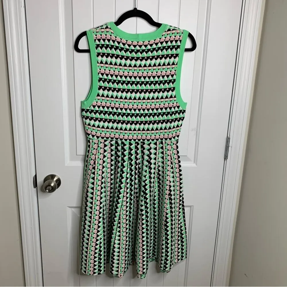 Susana‎ Monaco revolve knit chevron elena fit n flare dress size medium - Image 8