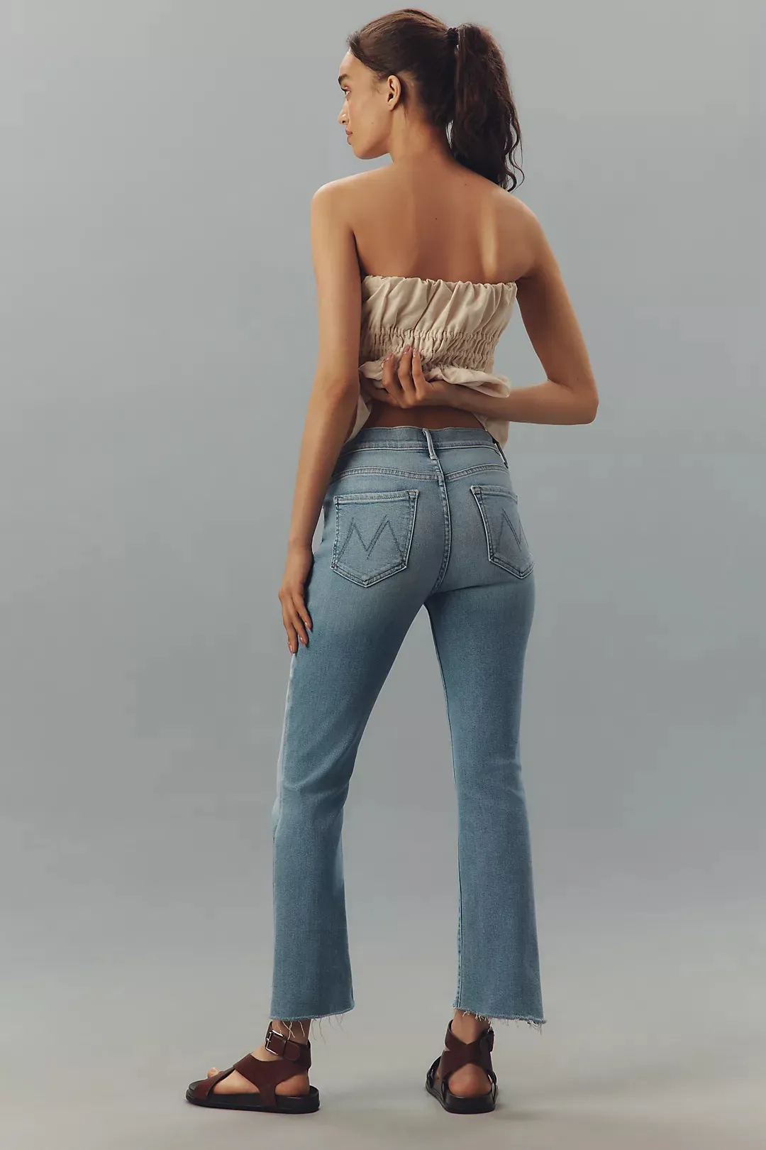 MOTHER Denim The Insider Crop Step Fray Jeans in Limited Edition - Image 5