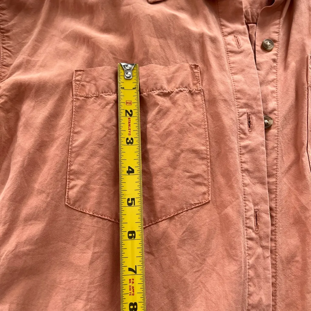 Thread & Supply Terracotta Shirt Dress Orange Size XS - Image 5