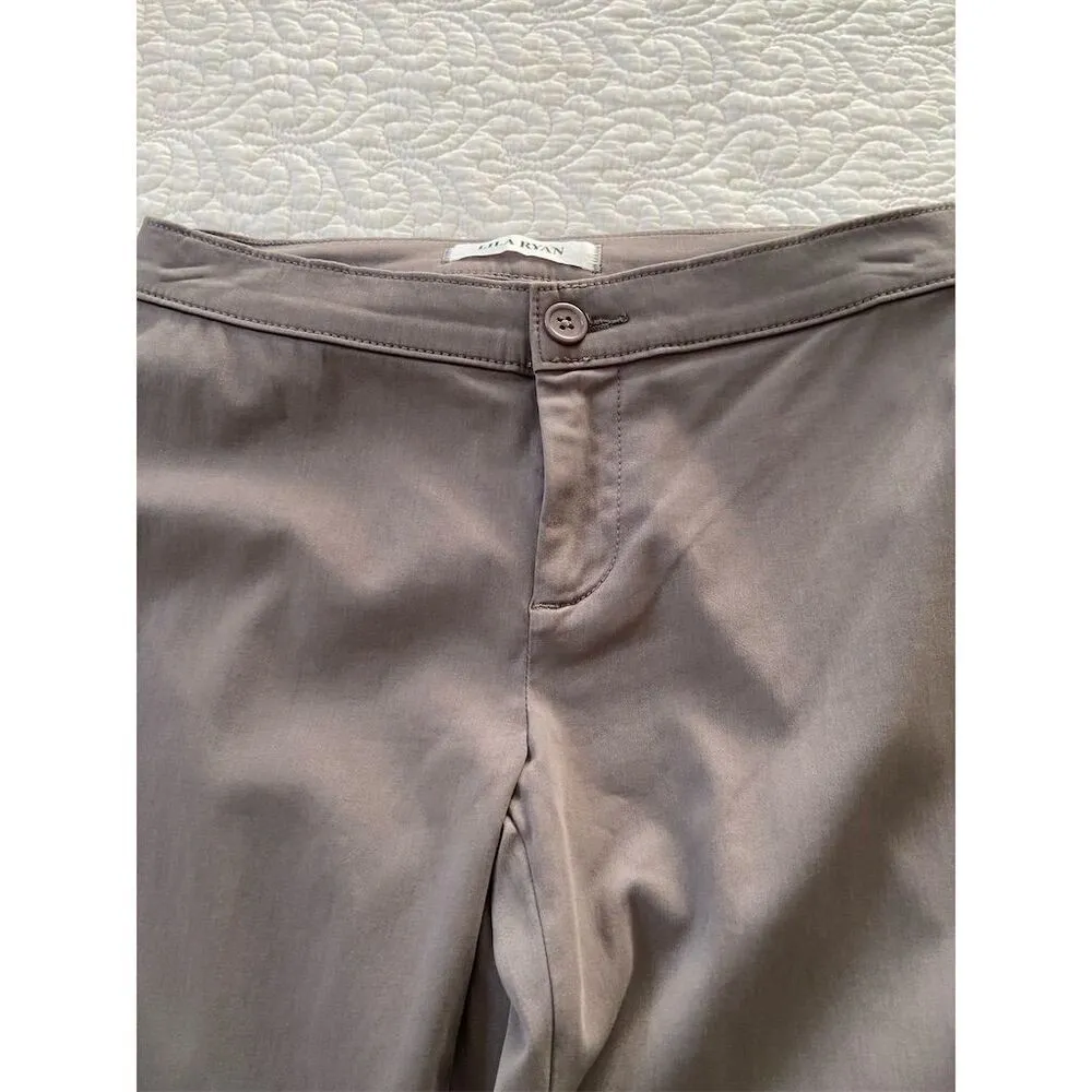 Lila Ryan Zuri Tapered Flat Front Trouser Steel Grey  Size 0 Casual - Image 7