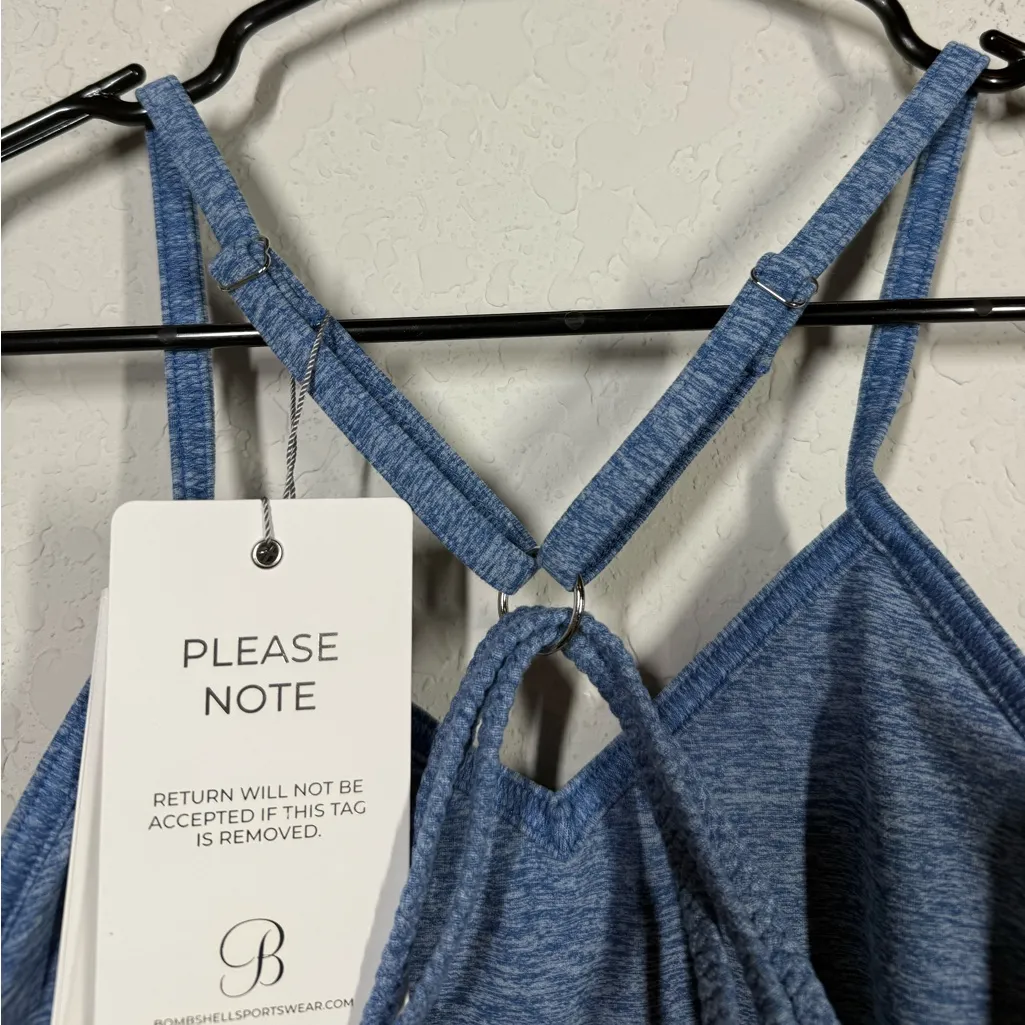 NWT Bombshell Braid Back Sports Bra Size Medium - Image 5