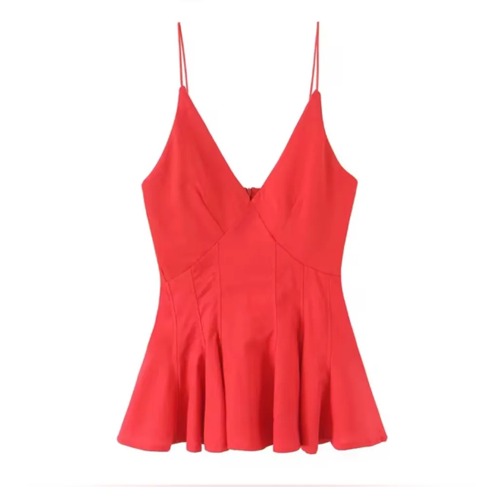 ZARA  PEPLUM TOP WITH POPLIN MATERIAL - Image 3