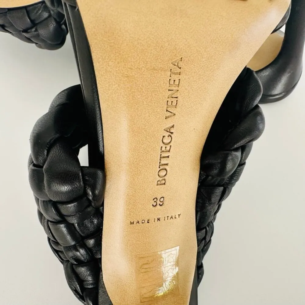 Bottega Veneta The Curve Mule Sandal Dark Cocoa Brown Size 39 Braided Leather - Image 8